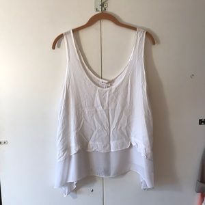 Bcbg White Top Size L